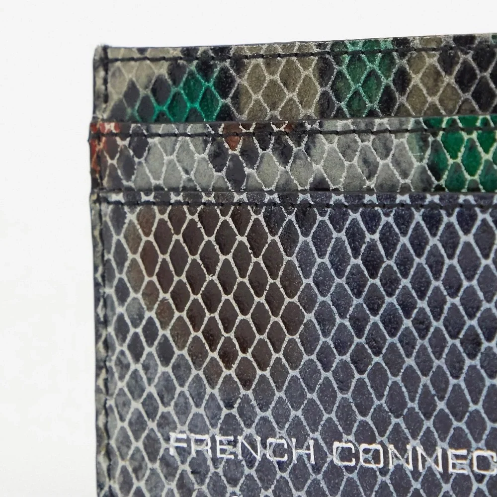 French Connection Leather Card Holder